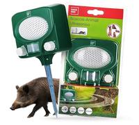 SWISSINNO Scaccia Animali ad Ultrasuoni Solare con rilevatore di movimento e repellente ad ultrasuoni per gatti, cani, martore, conigli e altri animali: x1