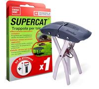 SWISSINNO Trappola per Talpe SuperCat. Design europeo, ultra efficace con alti tassi di cattura, facile da usare, sicura e riutilizzabile: 1 trappola + 1x Set di Accessori