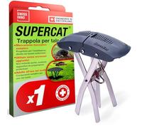 SWISSINNO Trappola per Talpe SuperCat. Design europeo, ultra efficace con alti tassi di cattura, azione unica di cattura del grilletto, facile da usare, sicura e riutilizzabile: 1 trappola