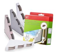 SWISSINNO Trappola Decorativa per Mosche da Finestra - Set da 4 Trappole Adesive Trasparenti - Design Elegante e Discreto - Facile da Applicare - Efficace Contro le Mosche - Produzione UE
