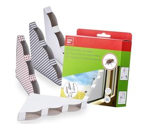 SWISSINNO Trappola Decorativa per Mosche da Finestra - Set da 4 Trappole Adesive Trasparenti - Design Elegante e Discreto - Facile da Applicare - Efficace Contro le Mosche - Produzione UE