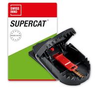 SWISSINNO Trappola per Ratti PRO SuperCat. Efficiente, umano e riutilizzabile con esche alimentari. Cattura e Uccidi all'istante. Meccanismo potente. Nessun errore di cattura. Prodotto UE: 1 trappola