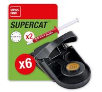 SWISSINNO Trappola per Topi Professionale, 6 Trappole + 2 Siringhe SuperCat