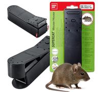 SWISSINNO Trappola per Topi Vivi "MouseHouse" con esca alimentare atossica. Cattura e rilascio. Pronta all'uso, igienica, umana e sicura. Prodotta in UE: 1x trappola