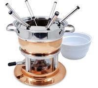 Swissmar Lausanne 11 Piece Fondue Set fonduta, Rame Acciaio Inossidabile, 1,8 l