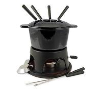 Swissmar Sierra-Set di 11 fonduta Set, Ghisa Acciaio Inossidabile, Nero Metallizzato