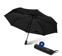 SWISSONA Ombrello antivento, pieghevole, automatico | Ombrello con astuccio da viaggio, leggero e compatto, outdoor
