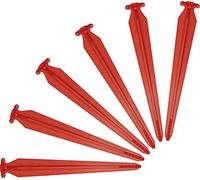 SwissPiranha Set di 6 picchetti da tenda, rosso, L, 853791-6RT220