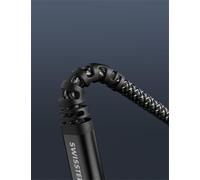 Swissten - Cavo USB/USB-C estremamente resistente - rinforzato con fibra Kevlar - Cavo di ricarica e per il trasferimento dati - Supporta la ricarica rapida fino a 60 W - 1,5 m - Nero