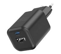 Swissten, Caricabatterie da Rete USB-C 45W / USB-A 18W GaN PD / QC, Nero