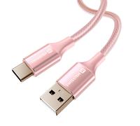 Swissten, Cavo USB a USB-C Design Intrecciato Anti Groviglio, Rosa