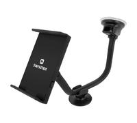 Swissten, Portacellulare Auto Supporto a Ventosa Cruscotto / Parabrezza, Nero