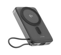 Swissten Powerbank Qi2 10000mAh compatibile MagSafe e USB-C 35W con Supporto Cavalletto
