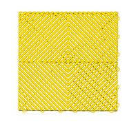 Swisstrax Ribtrax PRO - Piastrelle ad incastro per pavimento del garage, 40 x 40 cm, giallo agrumato, set da 6 pezzi