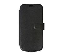 swissvoice - S510-M Wallet Case - Custodia Protettiva per Smartphone - Formato a Portafoglio con Porta Carte di Credito - Chiusura magnetica - Per smartphone S510-M per Anziani - Nero