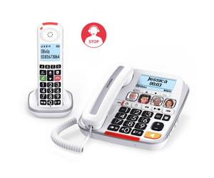 Swissvoice Xtra 3355 Combo Confezione comprendente telefono fisso e cordless con segreteria telefonica e pulsanti extra-large