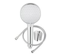 SwissWave - Kit Vasca Reno con Doccia 3 Getti 85mm - ABS - Cromato - Classico - Supporto Fisso e Flessibile 150cm - Ricambio Rubinetteria Bagno - Argento