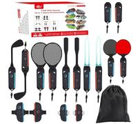 Switch 2 accessori sportivi Bundle per Nintendo Switch 2 (2025), kit per feste sportive in famiglia con Jo-con 2 impugnature condivise, mazze da golf, racchetta da baseball/tennis/ping pong, cinghie
