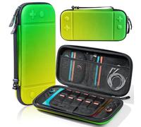 Switch 2 Custodia da trasporto compatibile con console Nintendo Switch 2, custodia per interruttore di grande capacità, borsa da viaggio rigida portatile per console e accessori, 10 slot per schede di