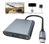 Switch 2 Dock, docking station portatile USB C con 4K @ 120Hz/PD 100W/1000M Ethernet/2 porte USB 3.0, dock TV da viaggio in lega di alluminio per Switch/Steam Deck/ROG Xbox Ally X/Legion Go 1/2/S