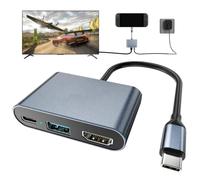 Switch 2 Dock, docking station portatile USB C con porta 4K @ 120Hz/PD 100W/USB 3.0, dock TV da viaggio in lega di alluminio per Switch/Steam Deck/ROG Xbox Ally X/Legion Go 1/2/S