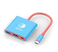 Switch 2 Dock for Nintendo Switch 2 Adapter 3 in 1 with 4K 60Hz HDMI 2.0, USB 3.0 Port, USB C 100W Charging, TV Adapter Switch OLED Hub Docking Station Portable Travel for Nintendo 2 Accessories