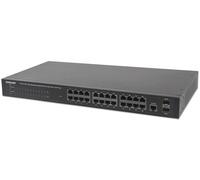 Switch 24 Porte PoE Web-Managed Gigabit Ethernet con 2 Porte SFP
