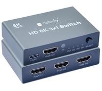 Techly Switch 3x1 HDMI 2.1 8K
