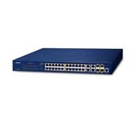Switch 4 Power 24 porte 10/100/1000T 802.3at e 4 porte Gigabit TP/SFP GS421024P4C