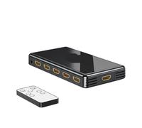 Switch 4K 60Hz Switch video 5x1 3x1 5/3 In 1 Out con telecomando IR,Cambia senza problemi(5 in 1)