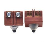 Switch 650560-8 - Ricambio per smerigliatrice angolare, compatibile con modelli GA5030 GA4530 9557NB 9555NB, confezione da 2, struttura in metallo e plastica