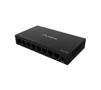 DSM1-1008 Ethernet Switch DC Presa, RJ45 Femmina x8 Nero 10Gbps LANBERG