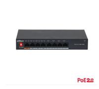 SWITCH 8 PORTE (4 POE) DAHUA PFS3008-8ET-60 PoE 2.0 10/100 60W Layer2