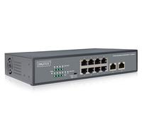 Switch 8 Porte Fast Ethernet Poe 120 Watt Con 2 Porte Uplink