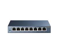 TP-Link TL-SG108 Switch 8 Porte Gigabit, 10/100/1000 Mbps, Plug & Play, 802.1p/DSCP QoS, IGMP Snooping, Involucro in Metallo Resistente, Installazione Facile, Tecnologia Green Ethernet, IEEE 802.3x