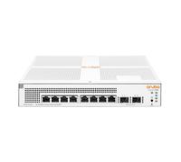 HPE Aruba Instant On 1930 8G Class4 PoE 2SFP 124W Switch - Switch - L2+ - gestito - 8 x 10/100/1000 (PoE+) + 2 x Gigabit SFP - montabile su rack - PoE+ (124 W)
