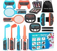 Switch Accessori sportivi compatibili con Switch Sport Games, Kit di accessori per la famiglia compatibile con Nintendo Switch Sports