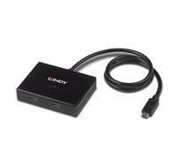 Switch Bidirezionale USB 3.2 - LINDY - 2 Porte - 5Gbit/s - Power Delivery 3.0 - Nero