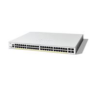 Cisco catalyst 1300-48p-4x 52-port switch, poe+ (375w) stackable ra...