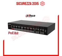 Switch Cloud managed con 10 porte (8 PoE 100 Mbps 96 W + 2 Gigabit uplink)