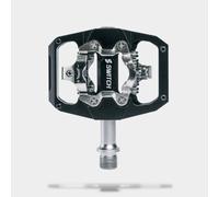 Switch Components Pedale Clipless CRANK FLIP | Pedale SPD MTB Trail Enduro | Alluminio CNC | Asse CrMo | Cuscinetti Sigillati | 4 PIN per Lato | 480g | Compatibile Shimano SPD