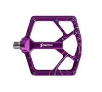 Switch Components Pedale Flat SUMMIT | Pedale MTB Freeride | Piattaforma 100x100mm | PIN Invertibili e Sostituibili | Cuscinetto Maggiorato | 415g