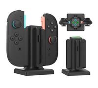 Switch Controller dock di ricarica per Switch2 Joycon, stazione di ricarica con indicatore LED lampione e cavo di ricarica USB di tipo C