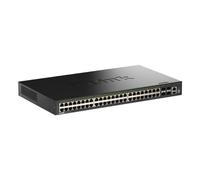 D-link D-LINK SWITCH 52-PORT GIGABIT STACKABLE POE+ SMART MANAGED SWITCH WITH 4