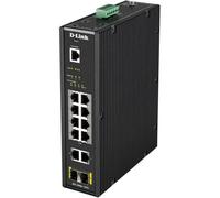 Switch D-Link DIS-200G-12PS 12 porte Gigabit PoE 2 SFP industriale gestito L2