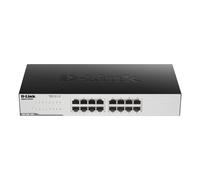 D-Link GO-SW-16G Non gestito L2 Gigabit Ethernet (10/100/1000) 1U Nero