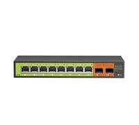 Switch da 2,5 GB, switch di rete con porta Base-T da 8 x 2,5 g da 2,5 Gigabit, switch Ethernet non gestito per PC da gioco, NAS, capacità 60 Gbps, silenzioso senza ventola, montaggio a parete e