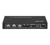Switch da tavolo KVM - 2 vie - HDMI 4K2K - hub USB 2.0 - con audio NEW