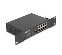 Switch DeLock 88064 8 Porte Gigabit Ethernet 1 SFP Rack 10" Metallo