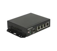 DELOCK 87704 - Switch, 4 porte, Gigabit Ethernet, porte SFP